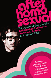 Poster, After Homosexual: The Legacies of Gay Liberation.