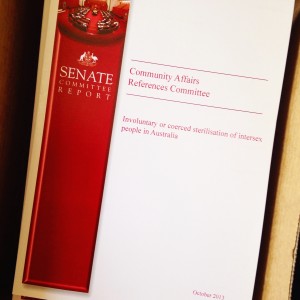 Senate Committee report on the involuntary or coerced sterilisation of intersex people in Australia