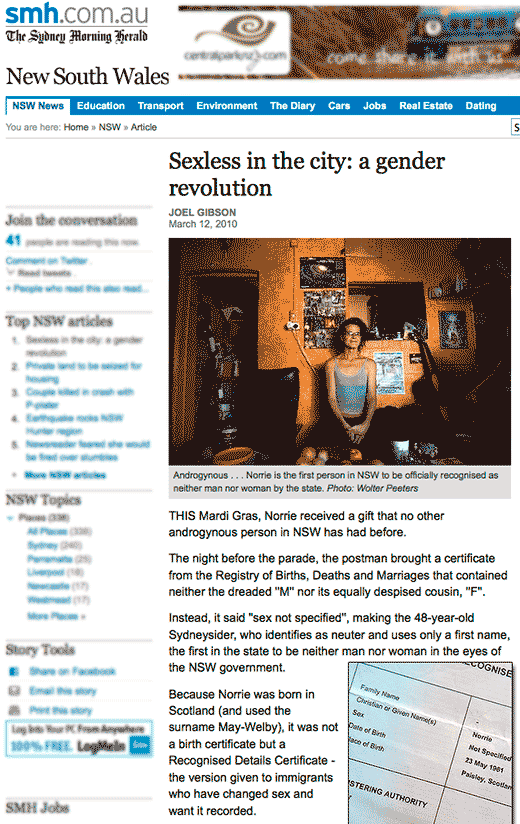 smh.com.au: Sexless in the city: a gender revolution