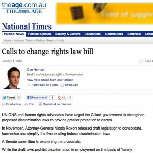 The Age, "Call to change human rights law"