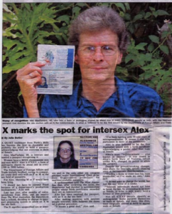 'X marks the spot' in the Western Australian newspaper, Perth 11 January 2003. Read at Bodies Like Ours