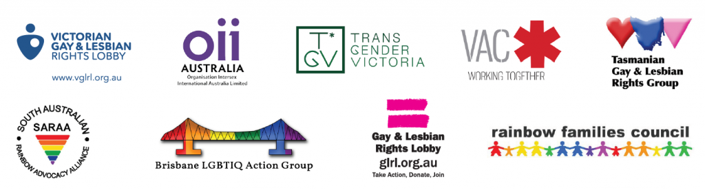Rainbow Votes Coalition member logos