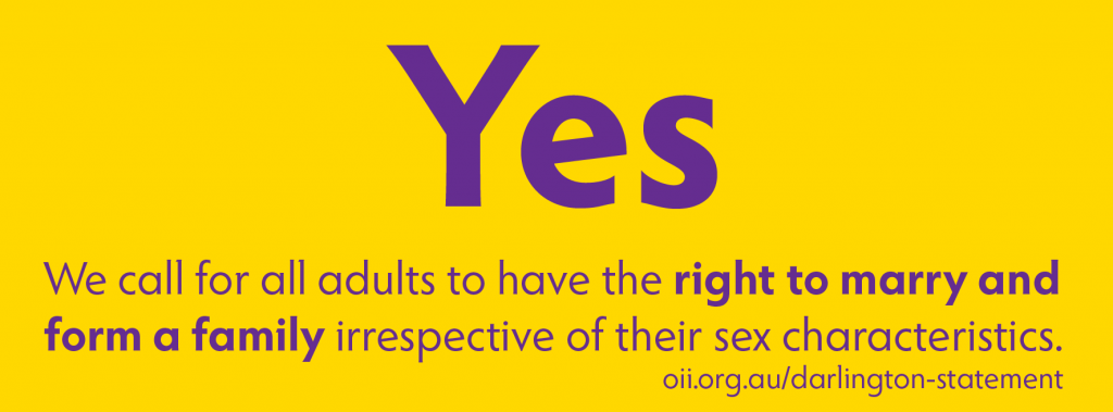 Yes to marriage equality