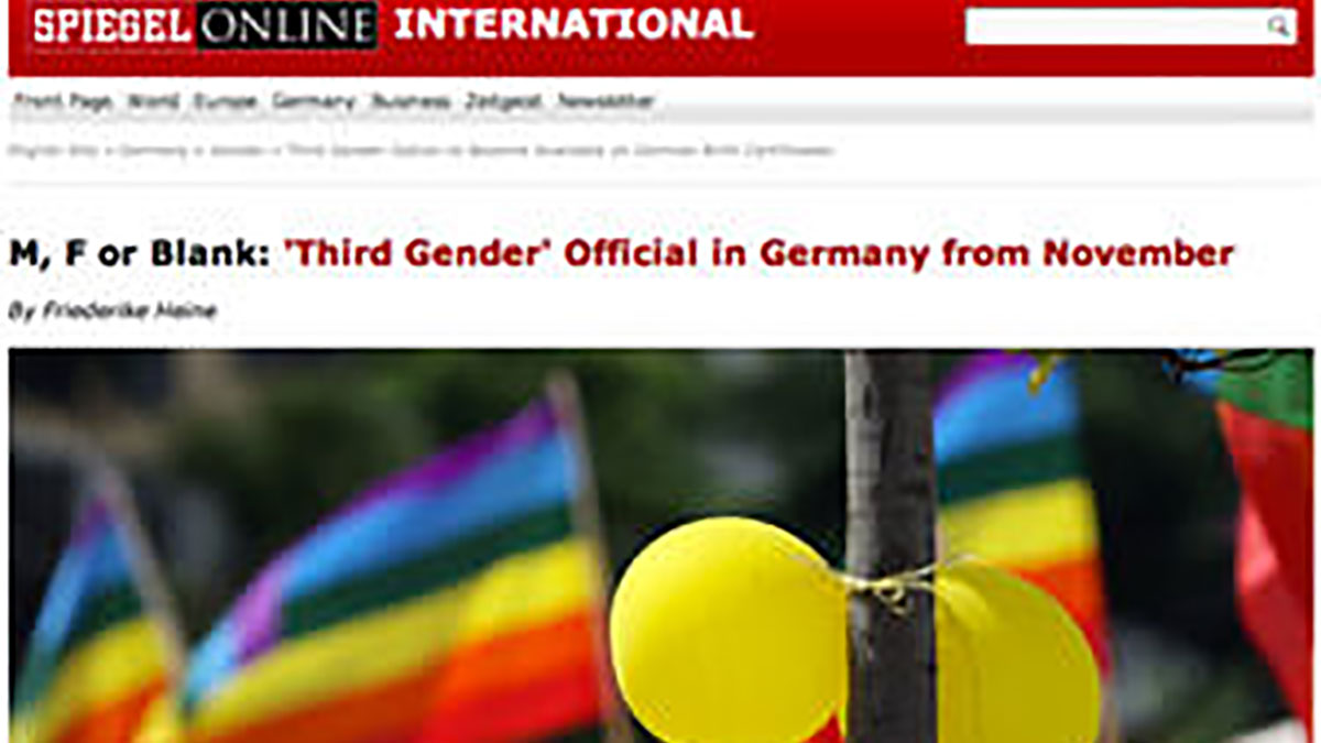 German Proposals For A “third Gender” On Birth Certificates Miss The Mark Intersex Human 2830