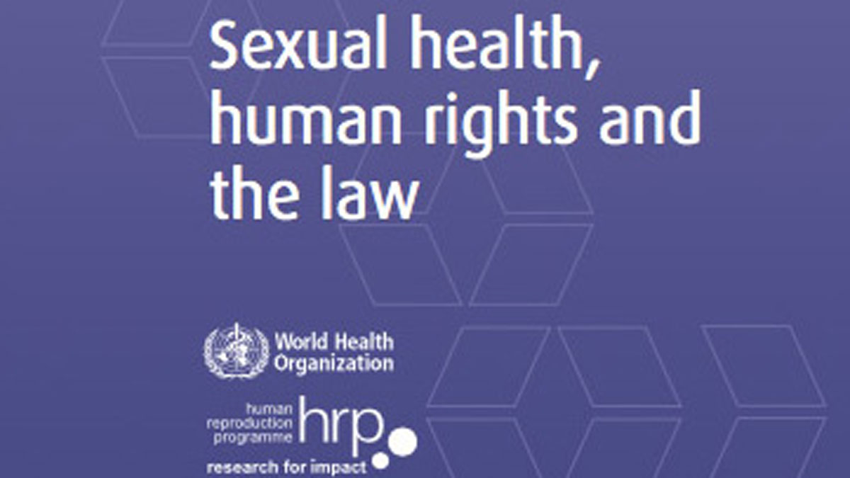 World Health Organization publishes report on sexual health human